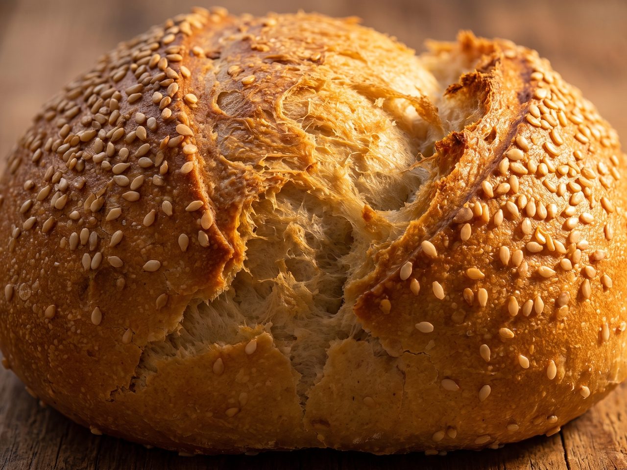 The crusty seeded roll